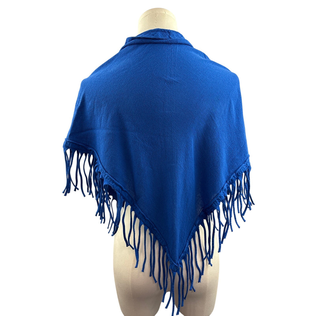 Women’s Oh My Gauze! Royal Blue Fringed Scarf/Shawl