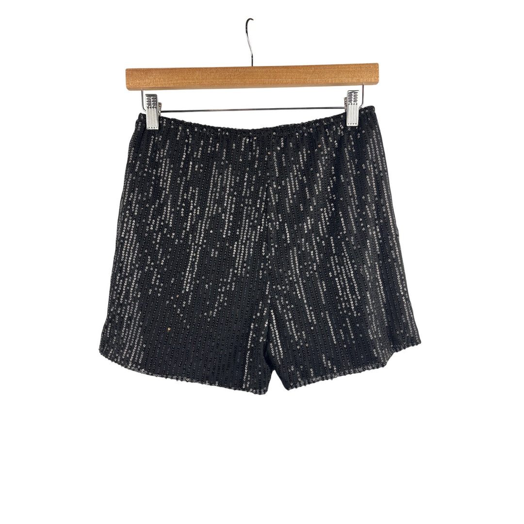 Women’s Ruddon Medium Black Sequin Mini Shorts