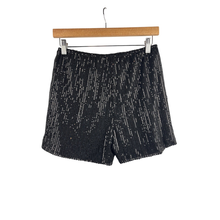 Women’s Ruddon Medium Black Sequin Mini Shorts