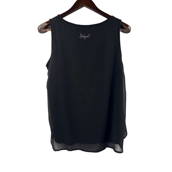 Women’s Desigual Large Black Floral Sleeveless Blouse