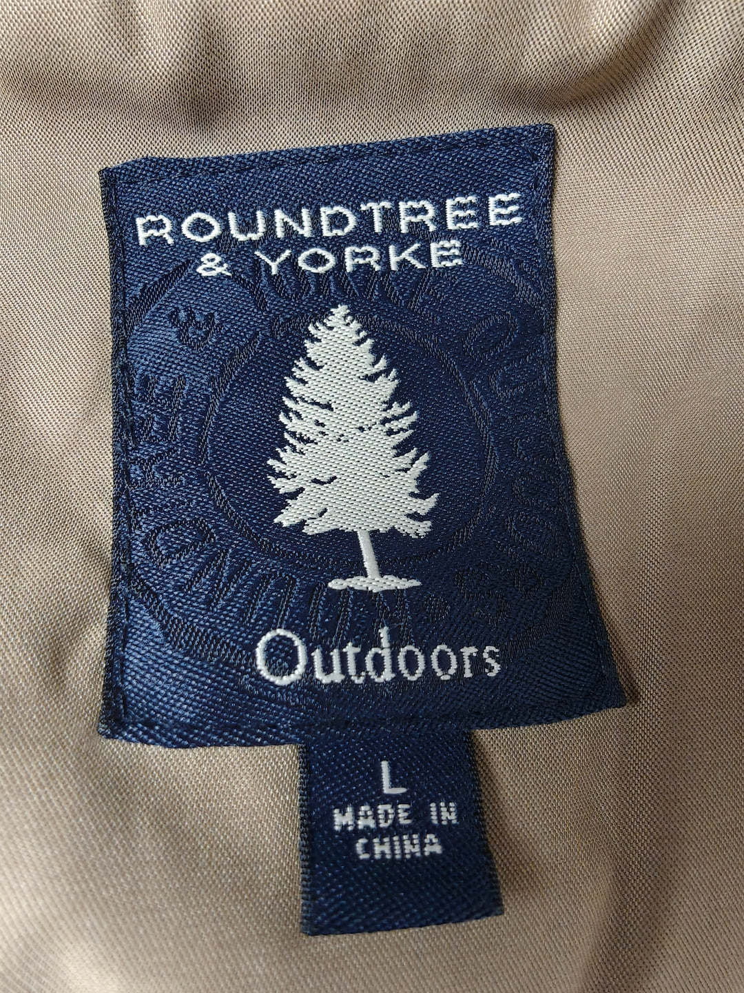 Mens Roundtree And Yorke Tan Harrington Jacket Large Plaid Lining