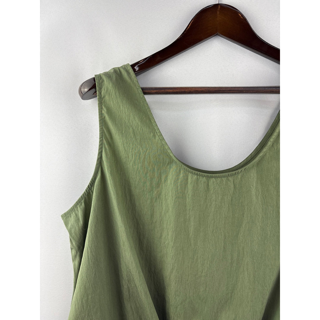 Women’s GAP XL Army Green Cropped Tank w/ Front Knot