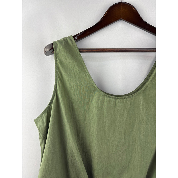 Women’s GAP XL Army Green Cropped Tank w/ Front Knot