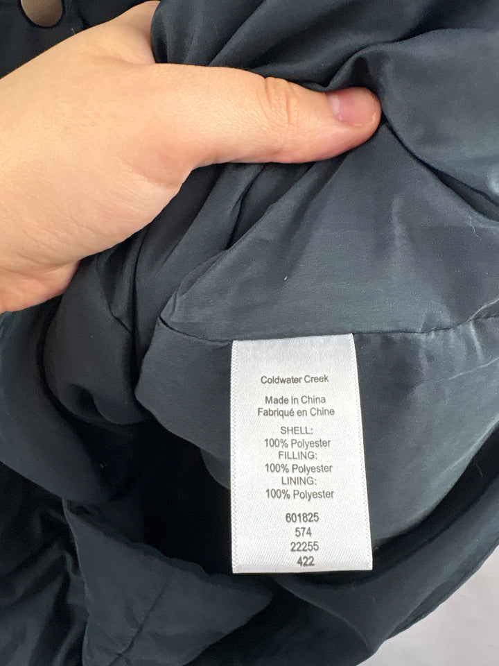Women’s Coldwater Creek XL Black Puffer Vest