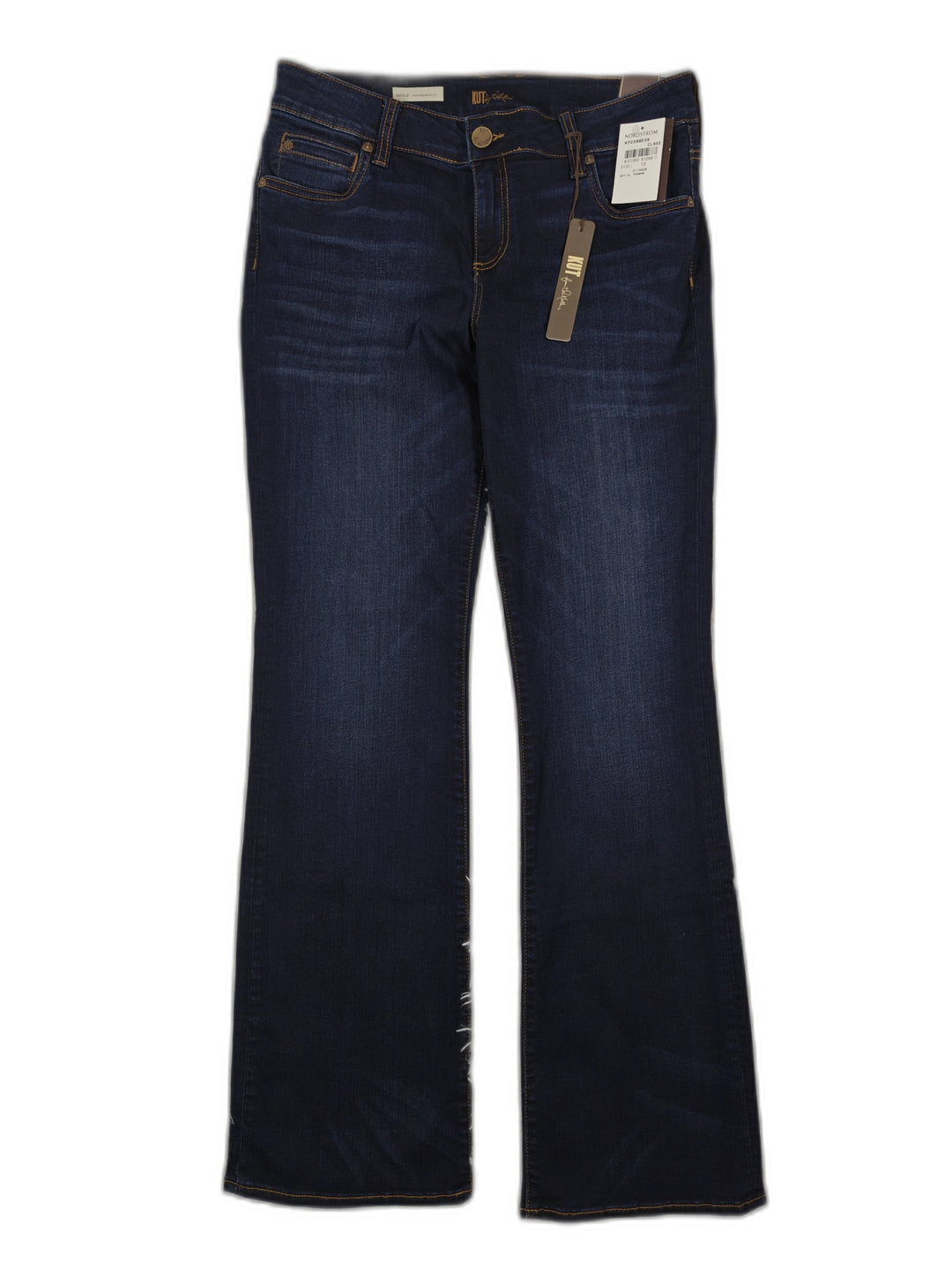 Womens KUT From The Kloth Natalie High Rise Bootcut Jeans Dark Blue Size 12 NWT