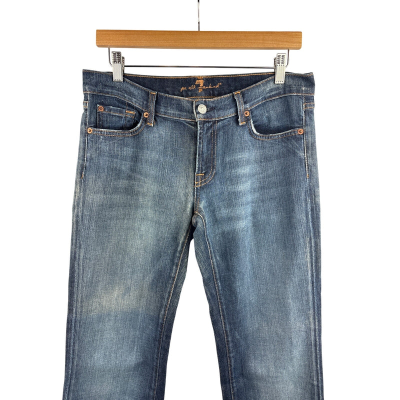 Women’s 7 For All Mankind Size 30 Medium Wash Blue Bootcut Jeans