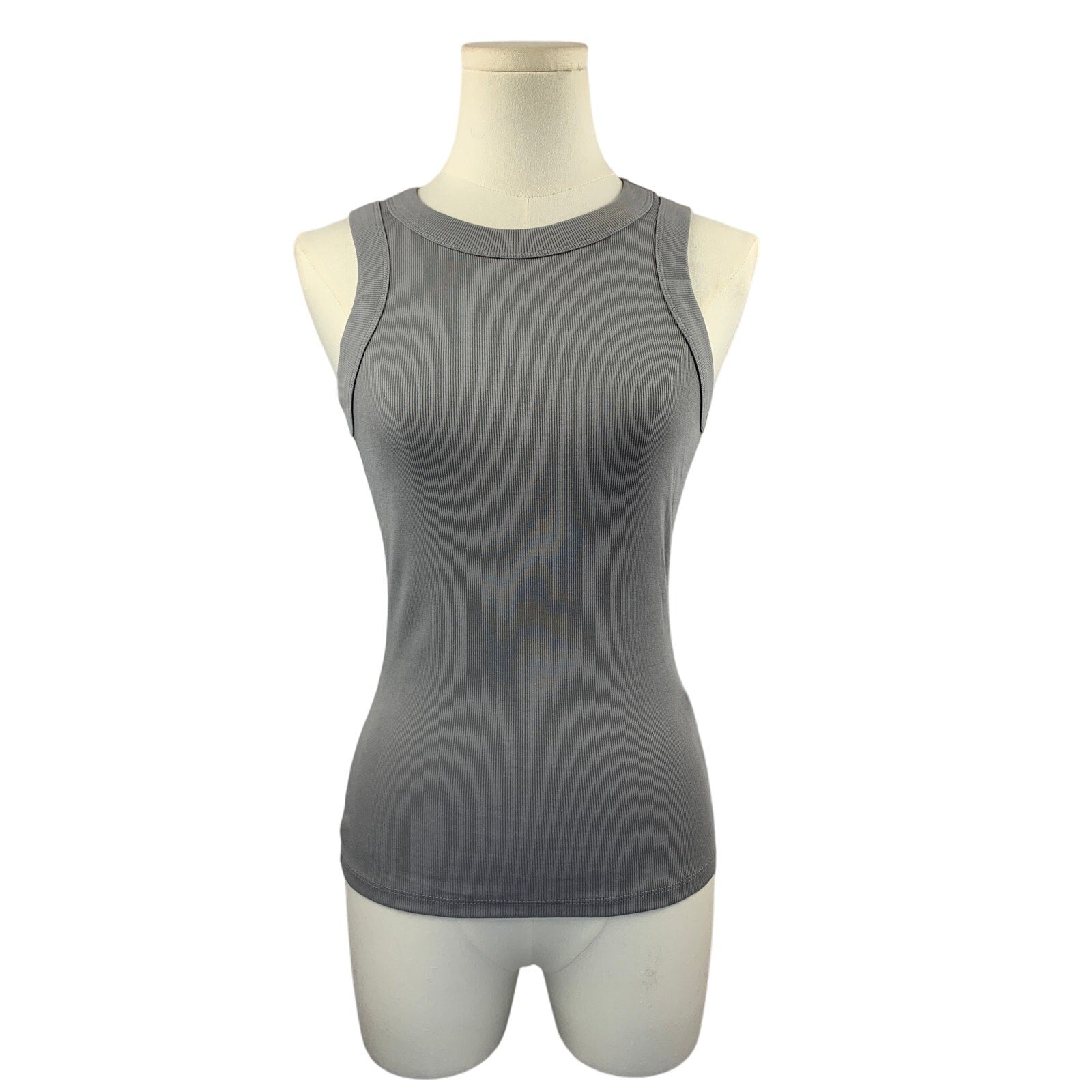 Women's Madewell Gray Soft Stretchy Polyester Tank Top - Size XXS