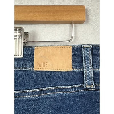 Paige Women’s Dark Blue Jean Short Shorts Size 29 – Distressed Denim Cutoffs