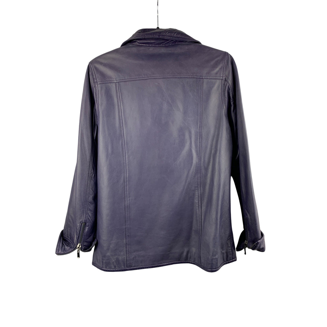 D&Co. Genuine Leather Jacket XS Purple