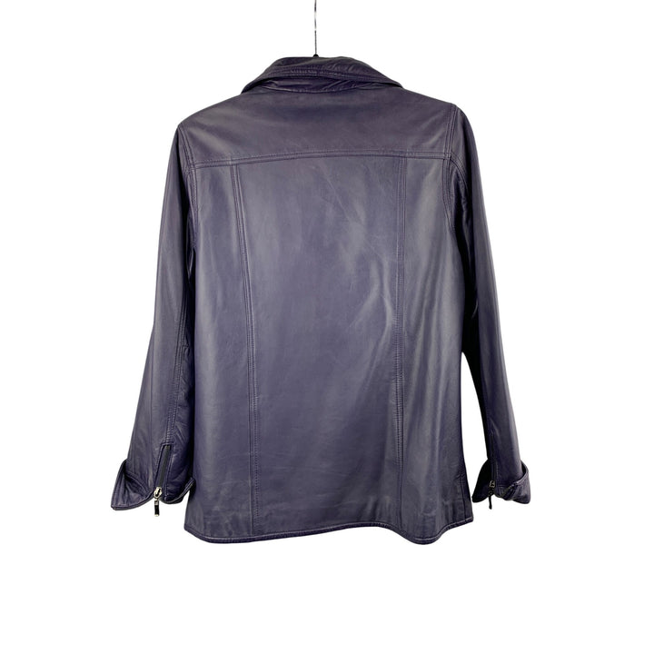 D&Co. Genuine Leather Jacket XS Purple