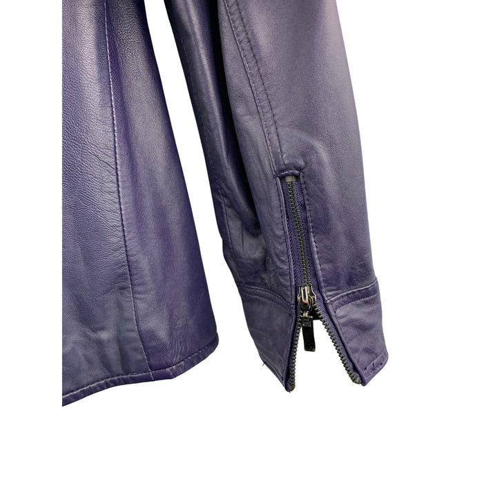 D&Co. Genuine Leather Jacket XS Purple