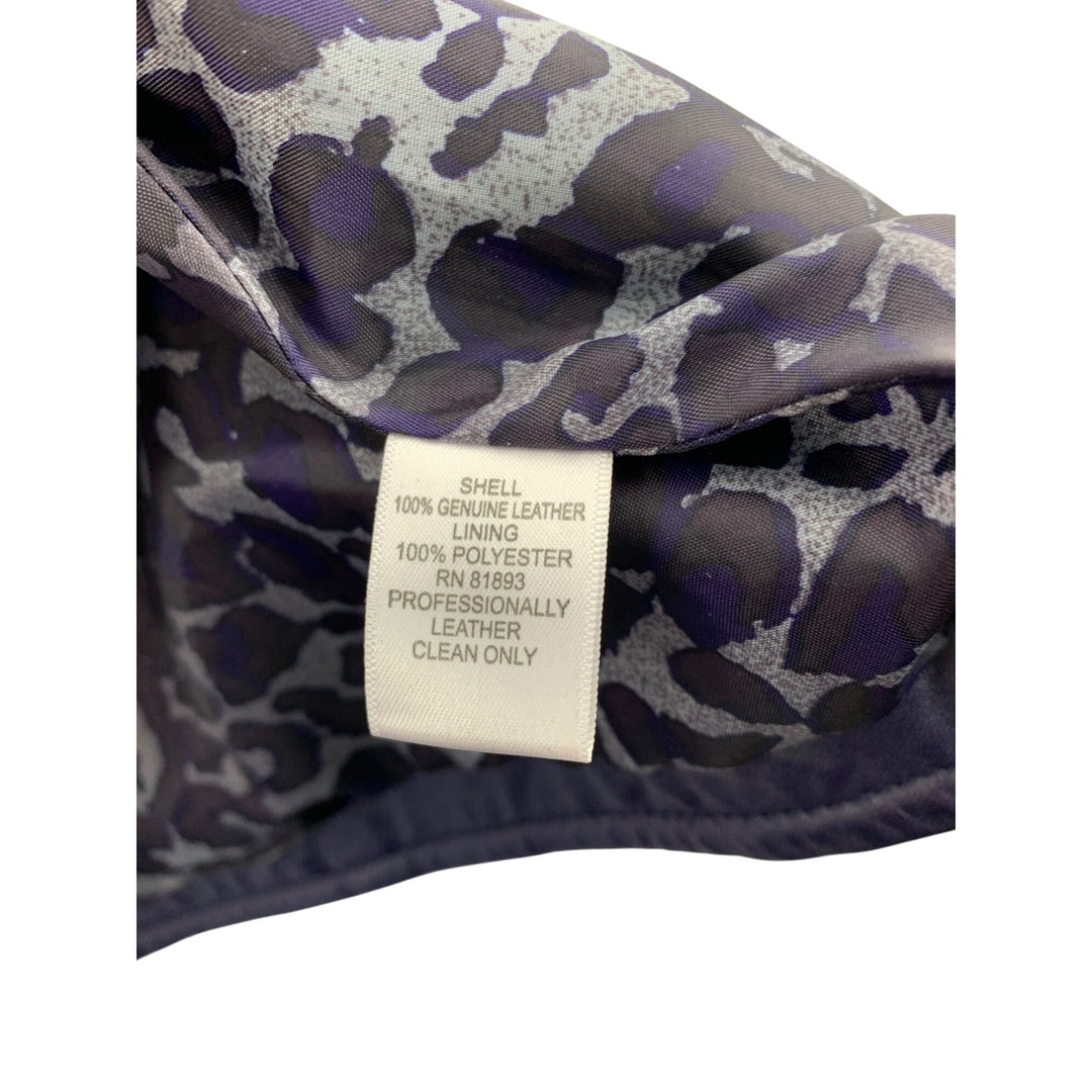 D&Co. Genuine Leather Jacket XS Purple