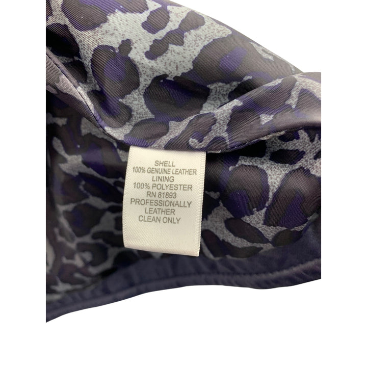 D&Co. Genuine Leather Jacket XS Purple
