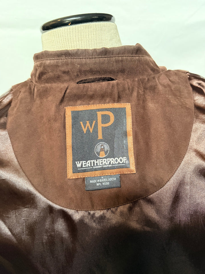 Vintage Mens Weatherproof Garment Company Coat Size Large With Phone Pocket