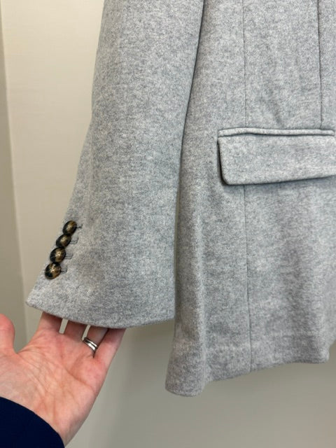 J.Crew Alfie Blazer Mario Bellucci Italian Wool Gray NWT Sz14