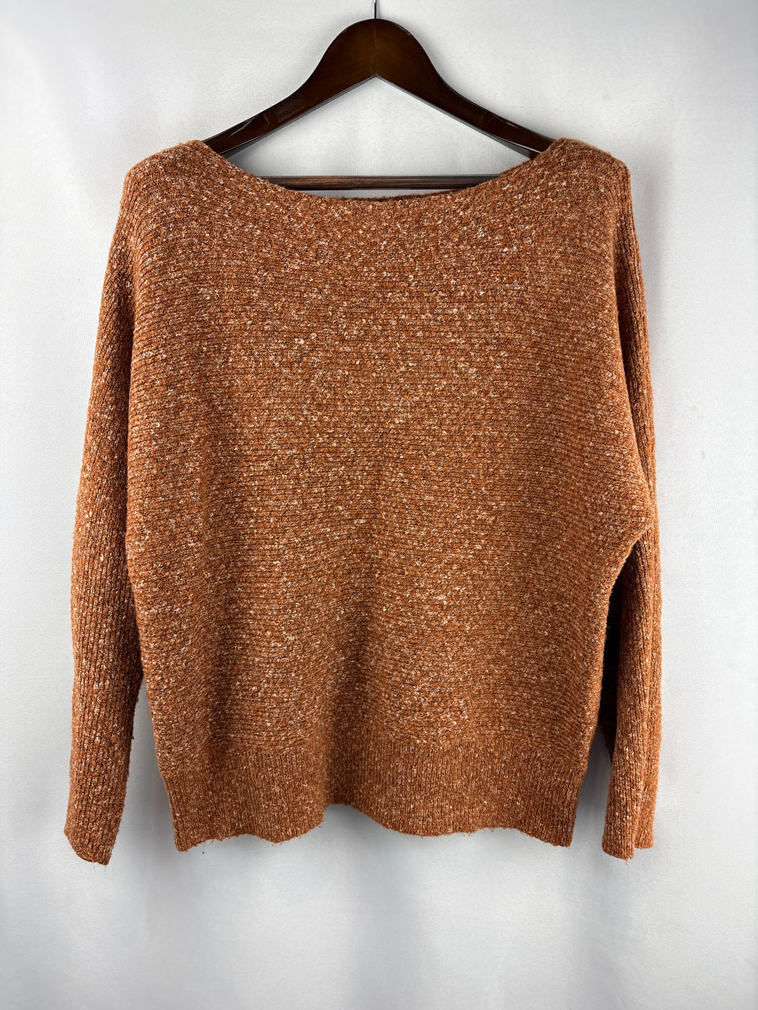 Women’s Treasure &amp; Bond XL Brown Off the Shoulder Sweater
