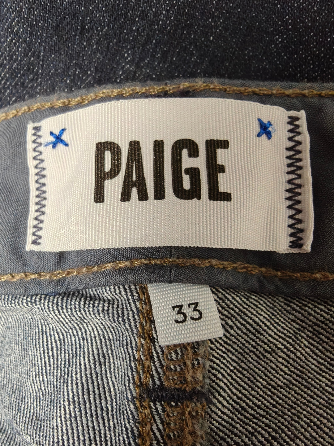 Womens PAIGE Manhattan Bootcut Jeans Dark Wash Size 33