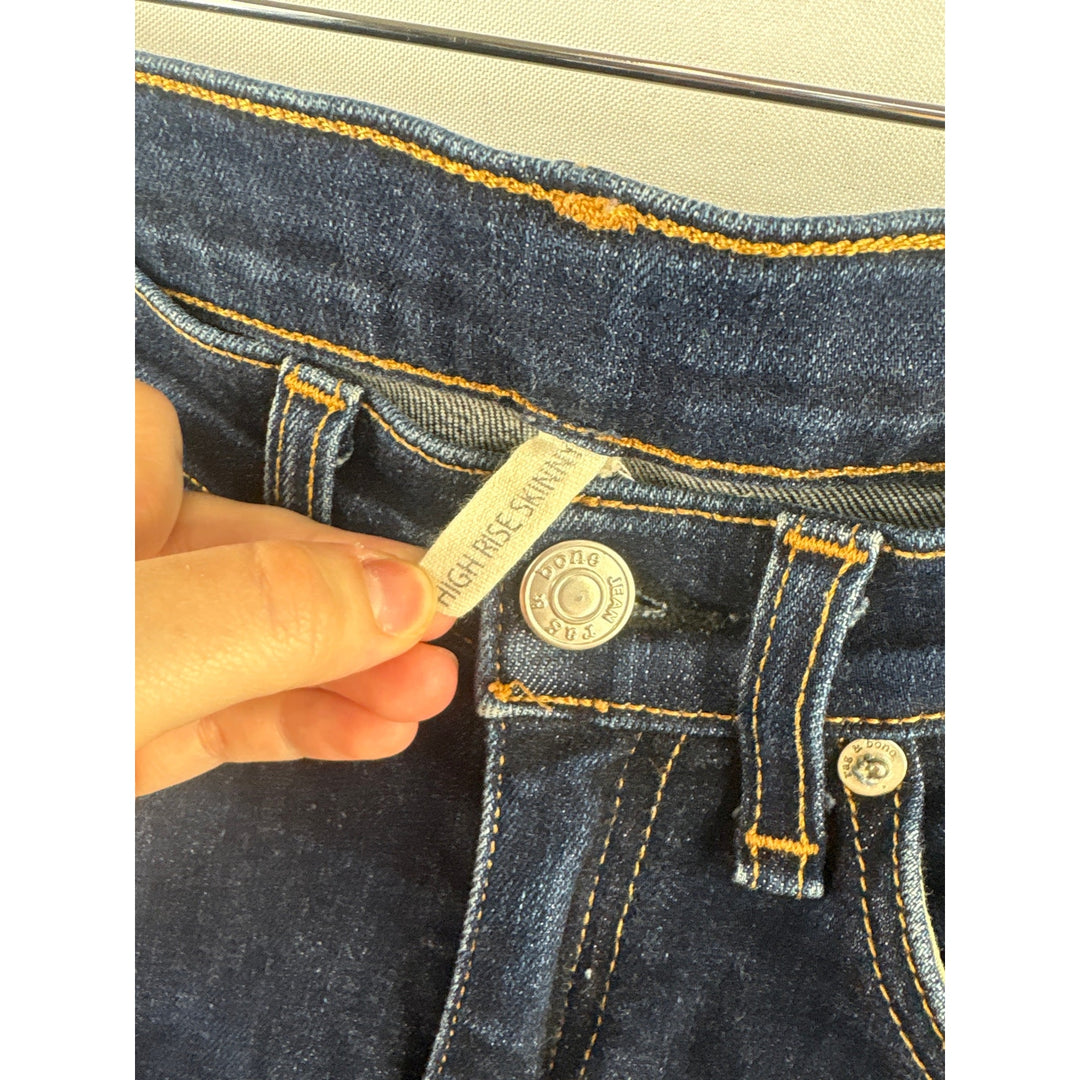 Women’s Rag & Bone Size 26 Dark Washed Blue High Waist Skinny Jeans