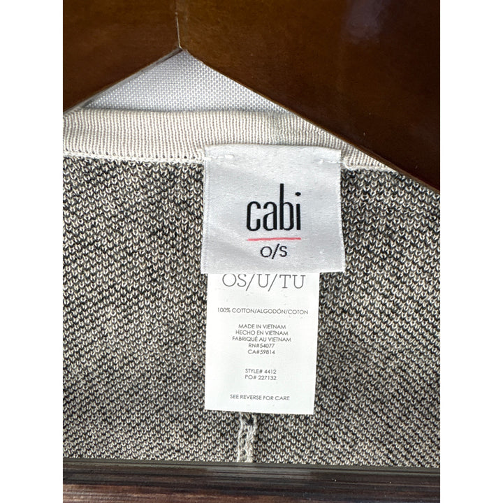 Women’s Cabi One Size Fits All White & Black Snake Skin Patterned Shawl