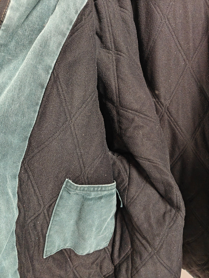 Vintage Carhartt Heavyweight Duck Canvas Work Jacket Faded Blue Gray