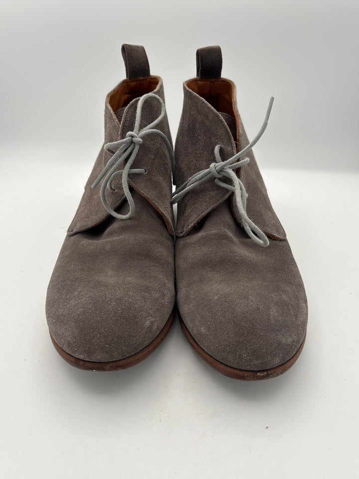 Women’s P. Monjo Size 10 Light Gray Suede Ankle Boots