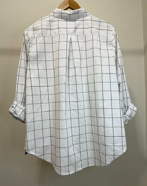 Apt.9 Essential Button‑Down Shirt SzXL NWT(Windowpane Plaid)