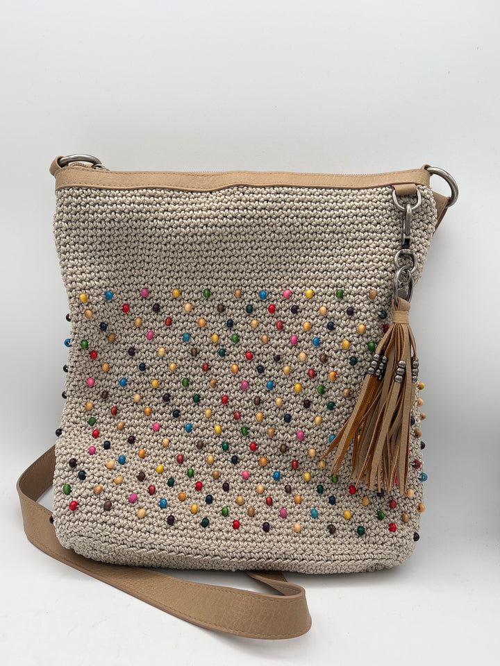 Women’s The Sak Tan Woven Beaded Crossbody Purse