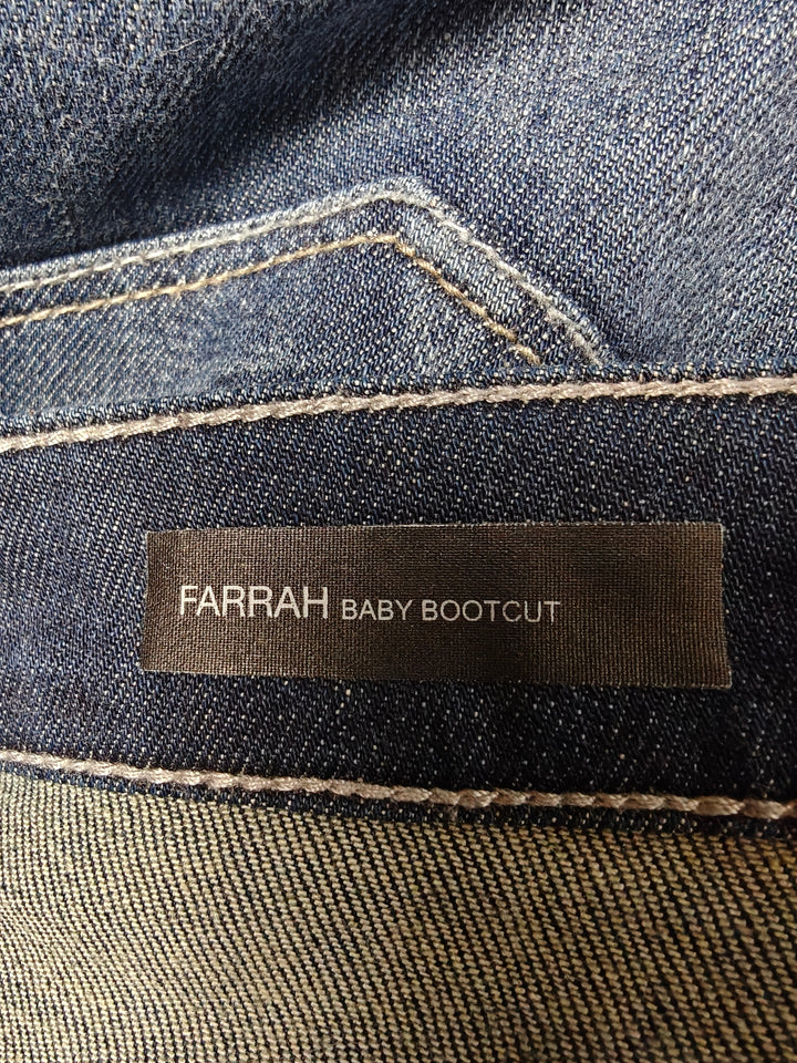 Womens KUT From The Kloth Farrah Baby Bootcut Jeans Dark Blue Size 12