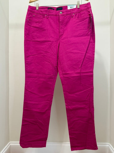Charter Club Pink Lexington Straight Leg Pant NWT Sz16
