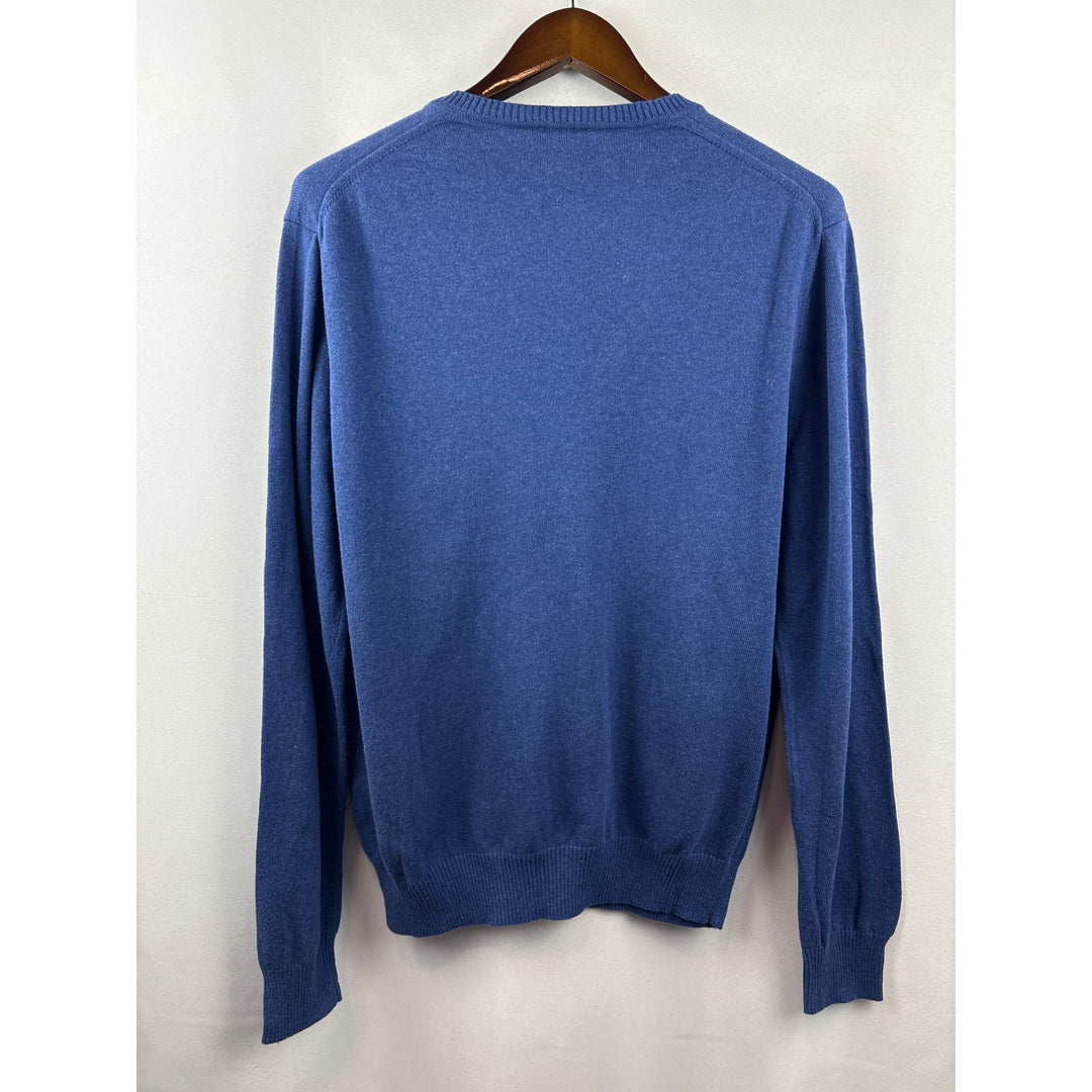 Men’s Jos. A. Bank Large Cobalt Blue Long Sleeve V-Neck Sweater