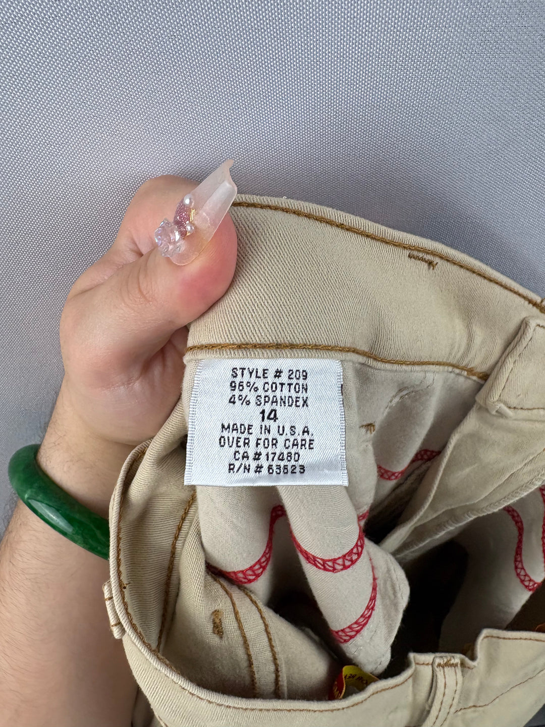 Women’s NYDJ Size 14 Khaki Straight Leg Pants