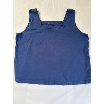 Fresh Produce Womens Blue Cotton Tank Top Size 1X