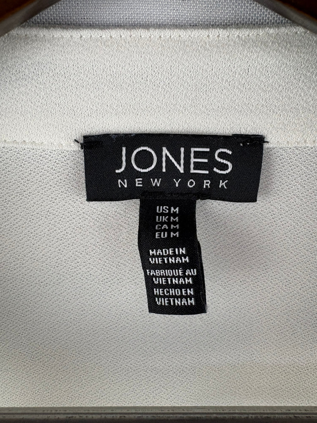 Women’s Jones New York Medium White Sleeveless Blouse