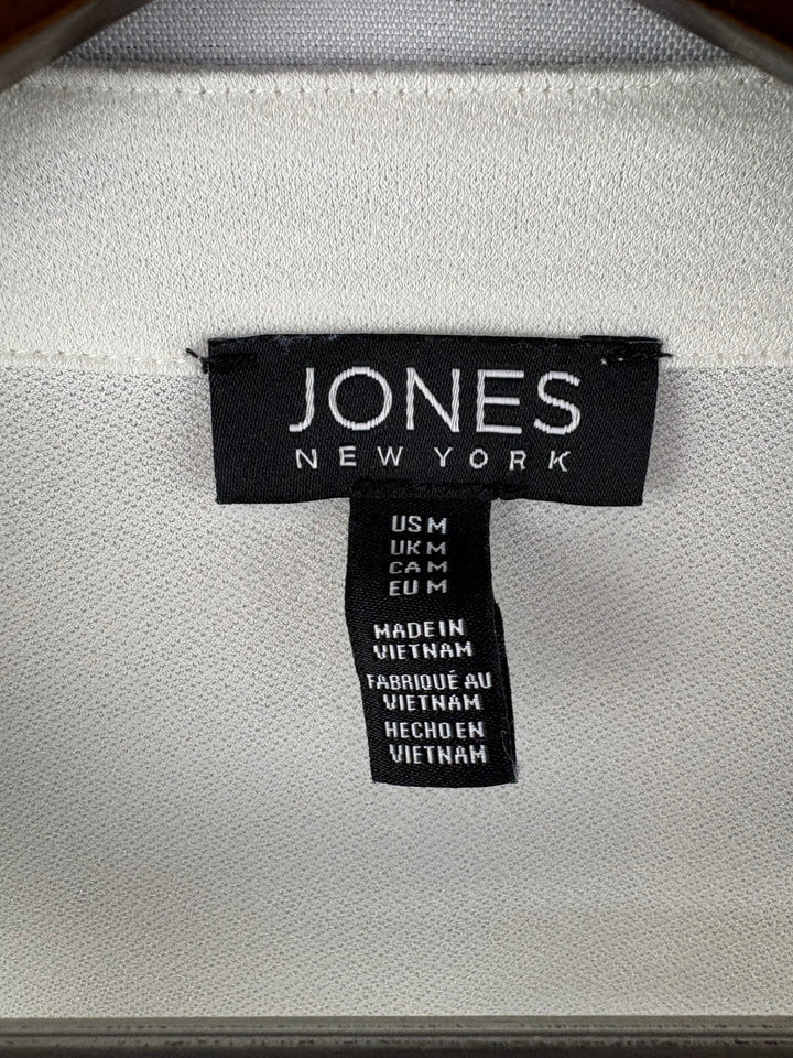 Women’s Jones New York Medium White Sleeveless Blouse