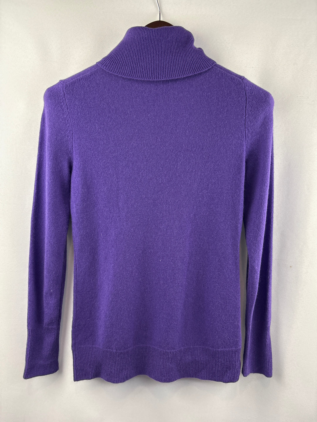 Women’s Alex Marie Small Purple Cashmere Turtleneck