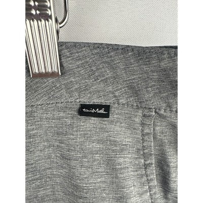 TravisMathew Mens Heather Gray Golf Shorts Size 36 Polyester Blend