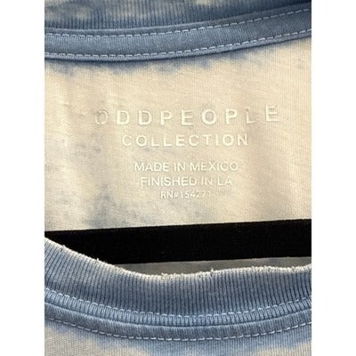 Oddpeople Collection Sheer Blue & White T-Shirt