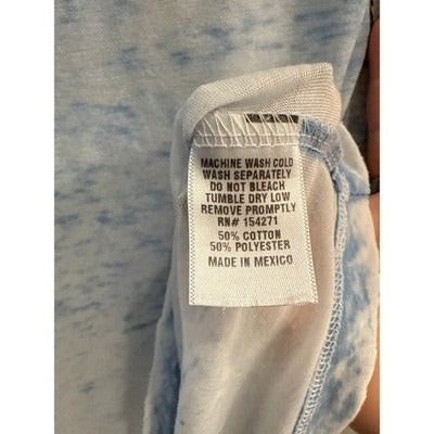 Oddpeople Collection Sheer Blue & White T-Shirt