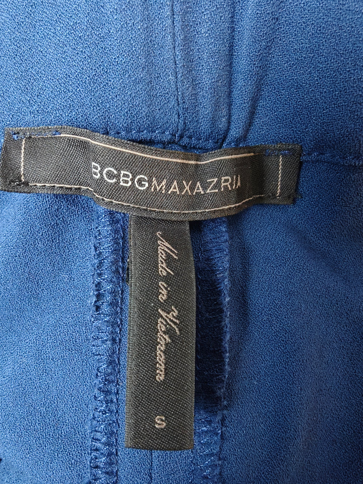 Womens BCBGMAXAZRIA Pull On Pants Blue Size S