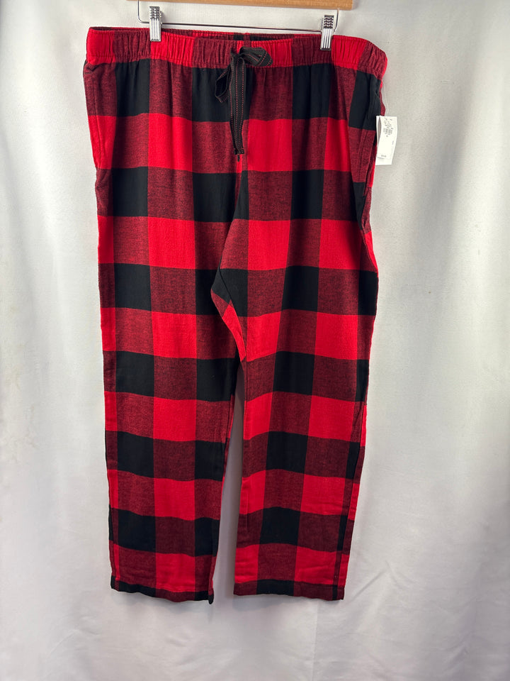 Unisex Old Navy XL Red &amp; Black Plaid Pajama Pants