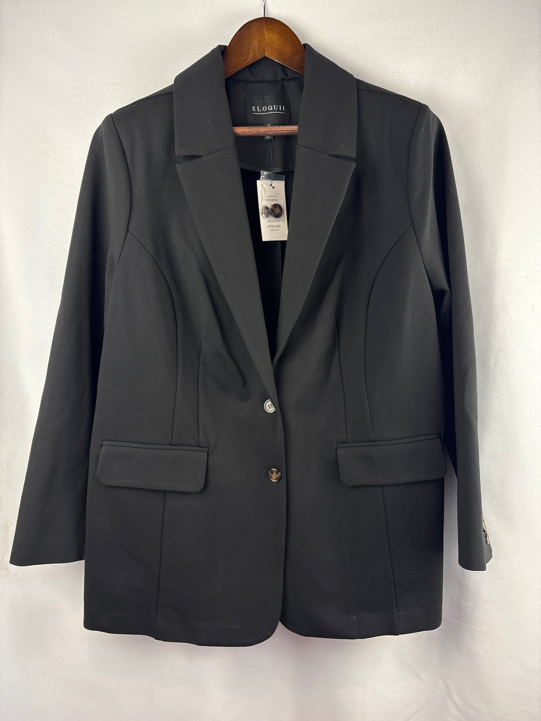 Women’s Eloquii Size 16 Black Oversized Blazer