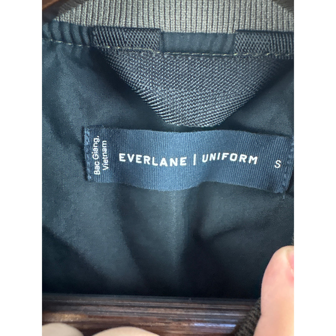 Men’s Everlane Small Army Green Military Style Bomber Jacket