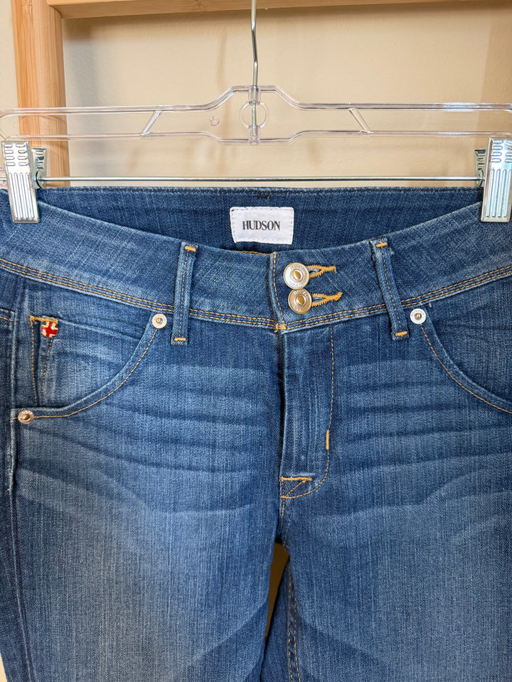 Hudson Jeans Low Rise Skinny Flap Pocket Jeans Y2K