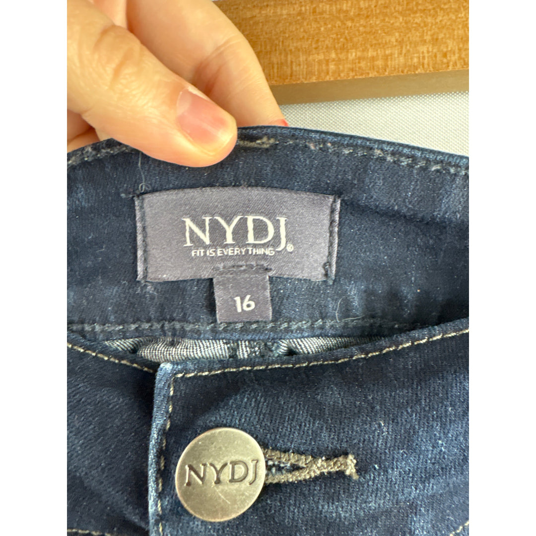 Copied - Women’s NYDJ Size 18 Dark Wash Blue Wide Leg Jeans