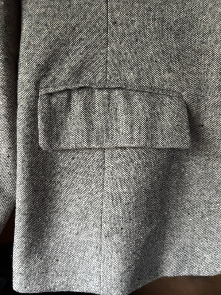 Vintage Pendleton Gray Wool Blazer Jacket Womens Size 12P Made in USA