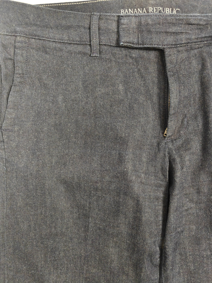Womens Banana Republic Wide Leg Pants Dark Blue Size 31L