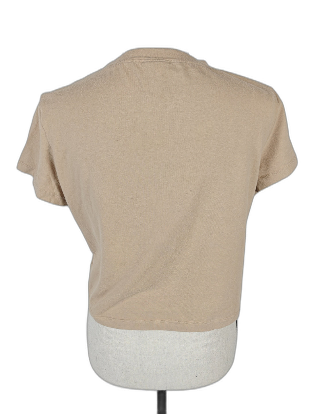 Womens H&amp;M Divided Cropped T Shirt Beige XL