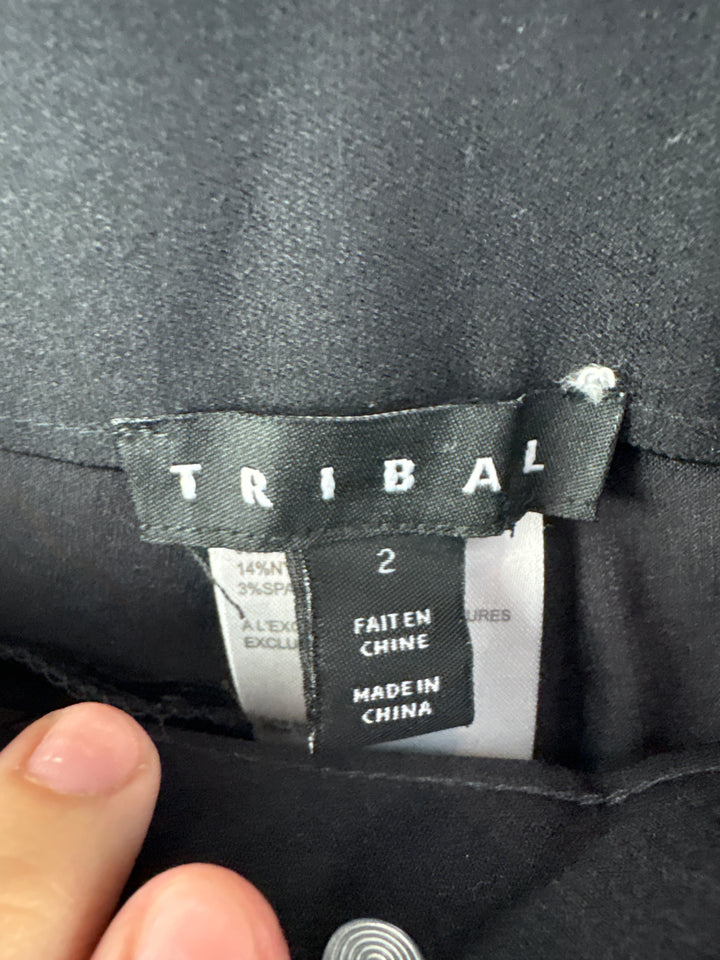 Women’s Tribal Size 2 Black Dressy Pants