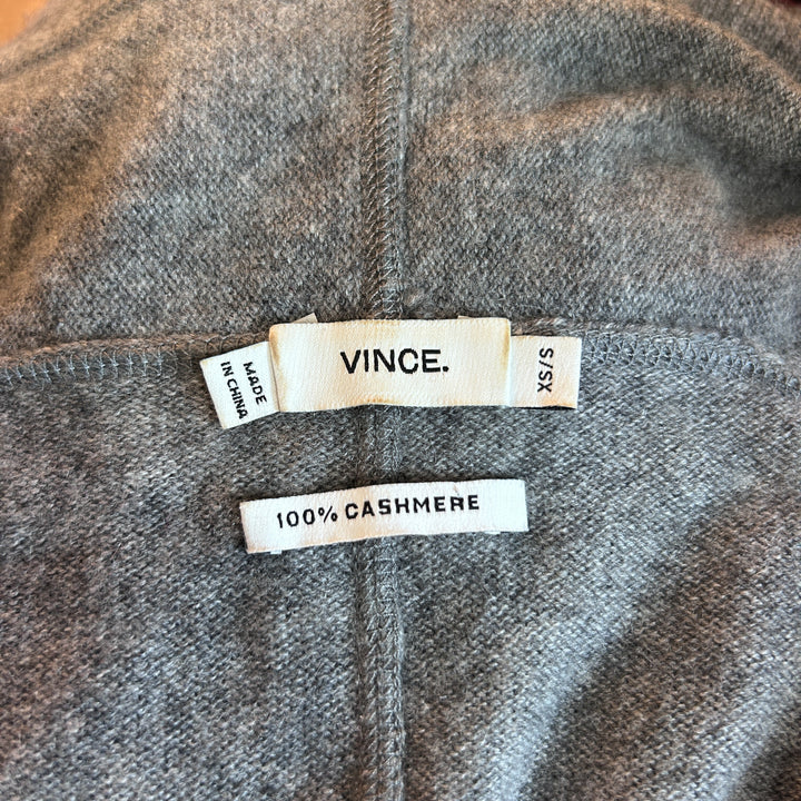 Vince. Women's 100% Cashmere Shawl XS / Small Poncho Cardigan Open Front Draped