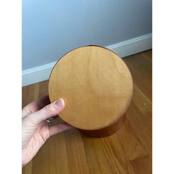 Set of 3 Round Wood Shaker Boxes Decorative Storage Cherry Homestead
